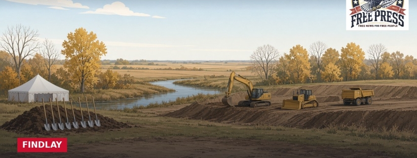 Illustration: FINDLAY | Leaders Break Ground on $32 Million Eagle Creek Flood Basin, the Capstone of a 20-Year Push After the 2007 Flood